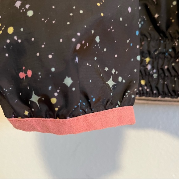 Nike Girl’s Faux Fur/Sherpa Galaxy Paint Splatter Windrunner Jacket Size XS / 4 - Picture 7 of 8